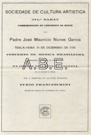 Programa 1930. Arquivo A.B.E. Copyright